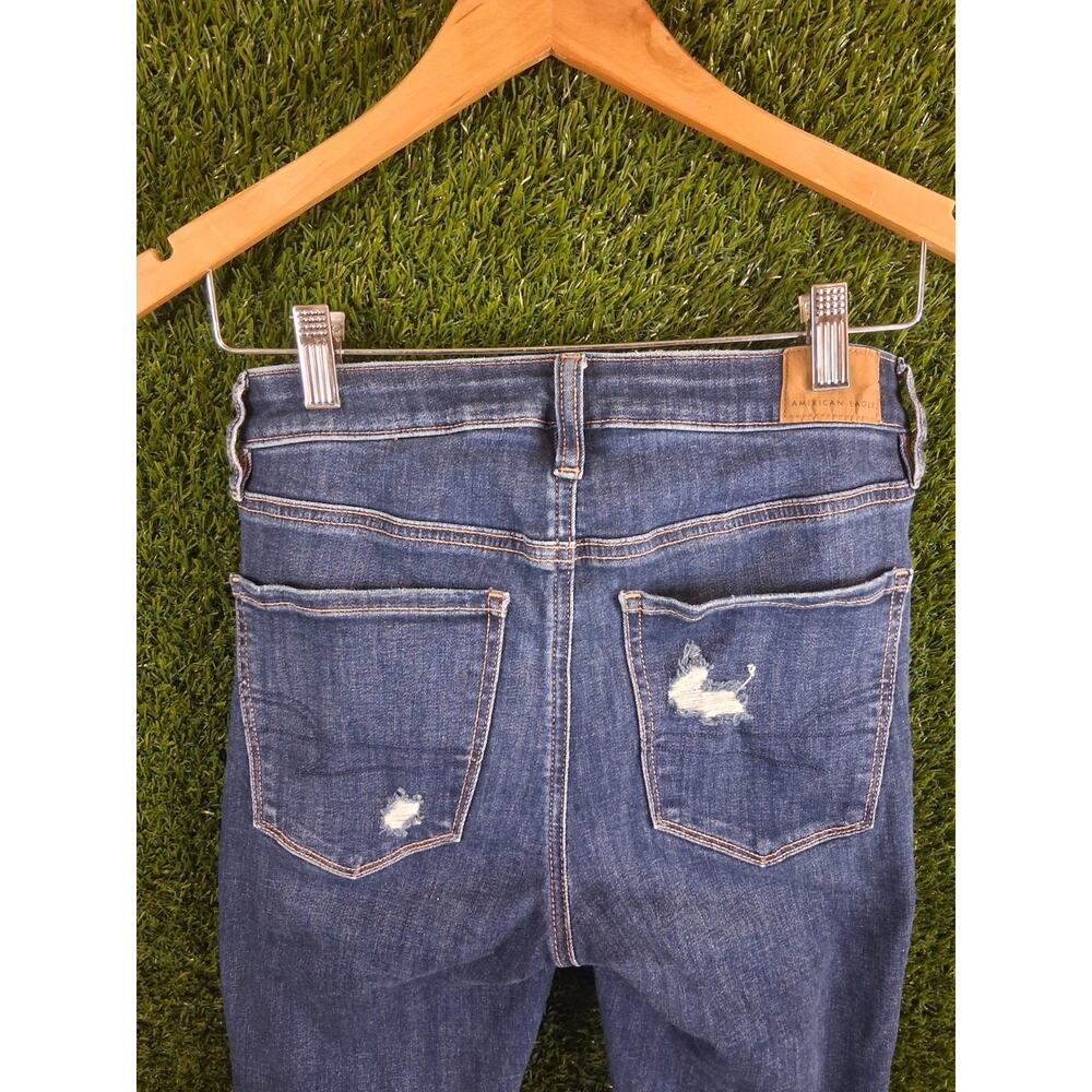American Eagle Ne(x)t Level Stretch Hi-Rise Jegging Size 2 Short Distressed - Picture 4 of 14